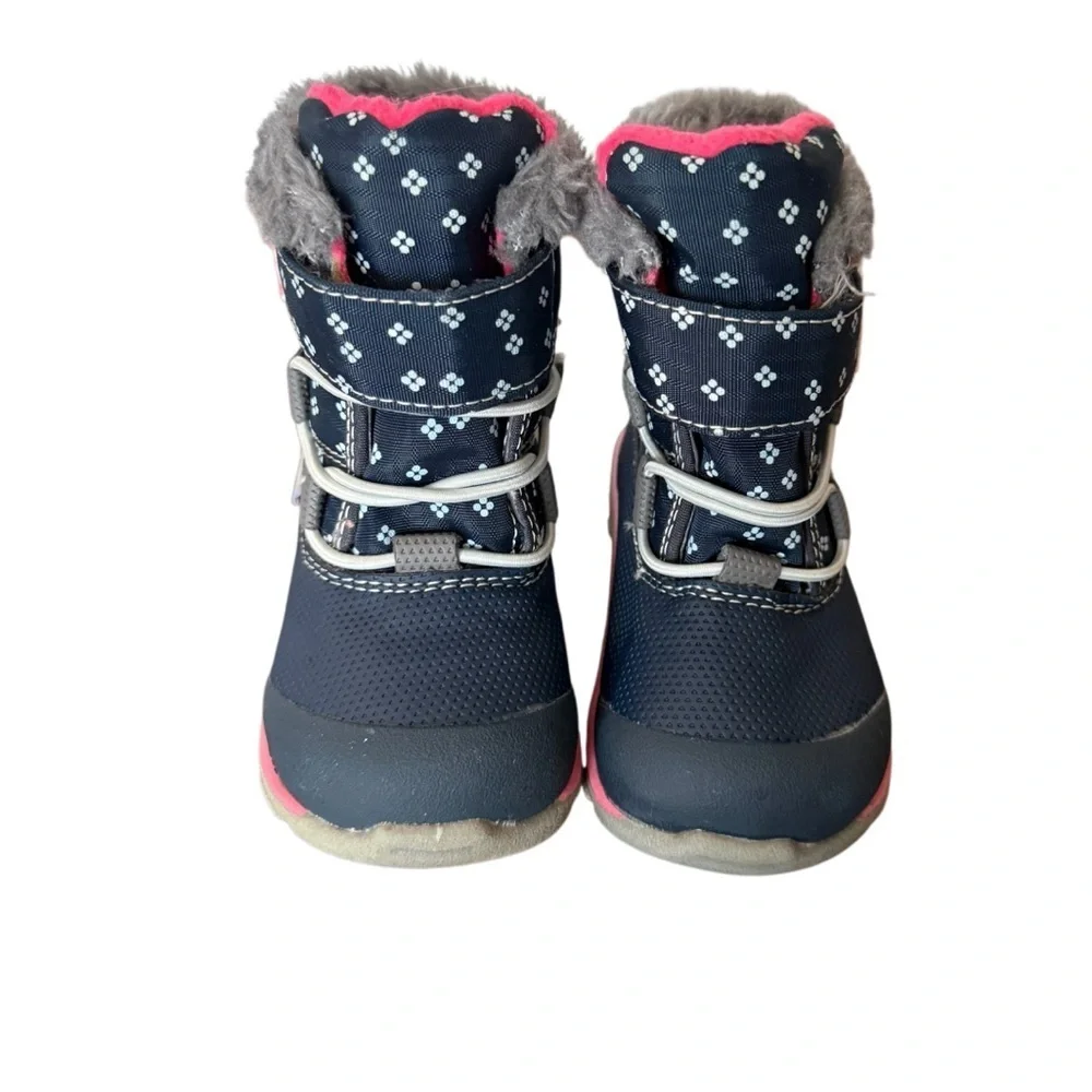 See Kai Run Navy and Pink Winter Boots-Size 5